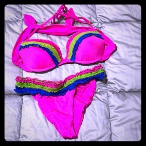 Beach Bunny, push-up top and cheeky bottom.